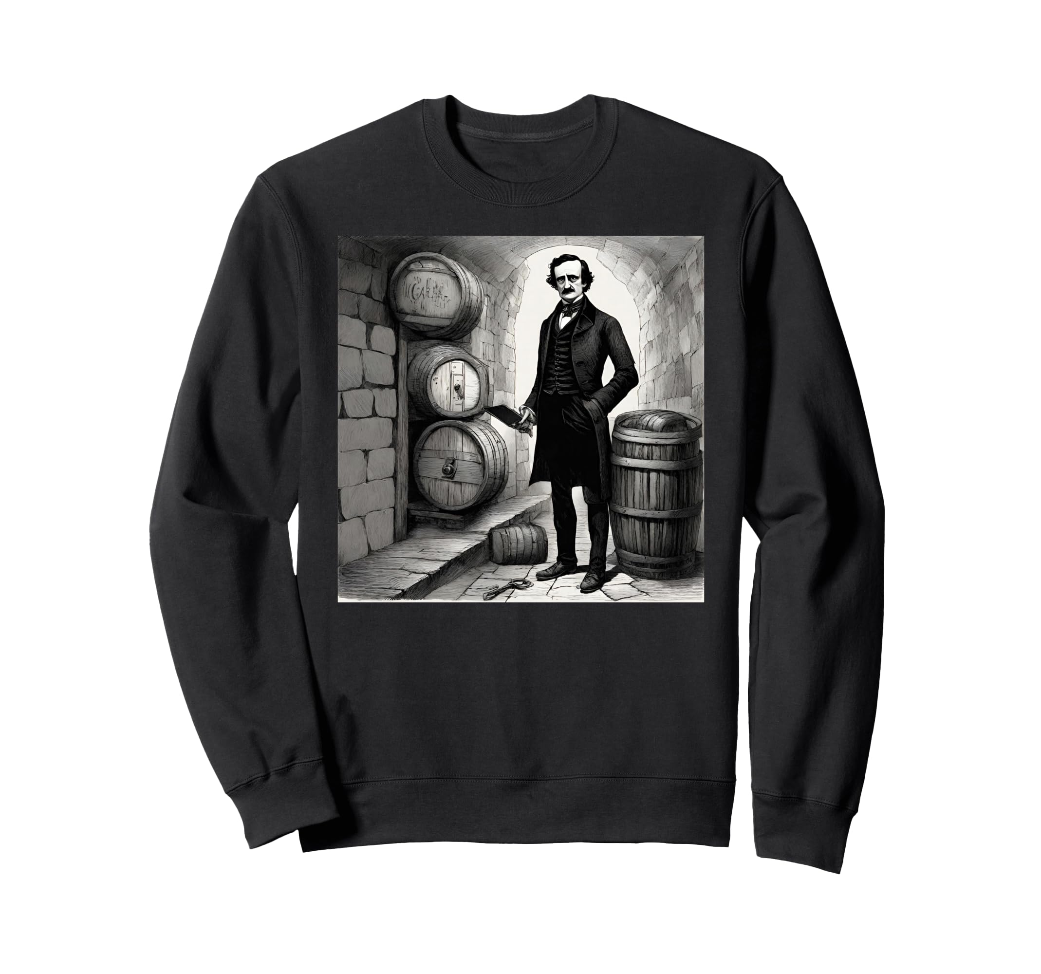 Edgar Allan Poe Cask Amontillado Sweatshirt - Streetwear Style Unisex - T-Shirt, Sweatshirt, Hoodie