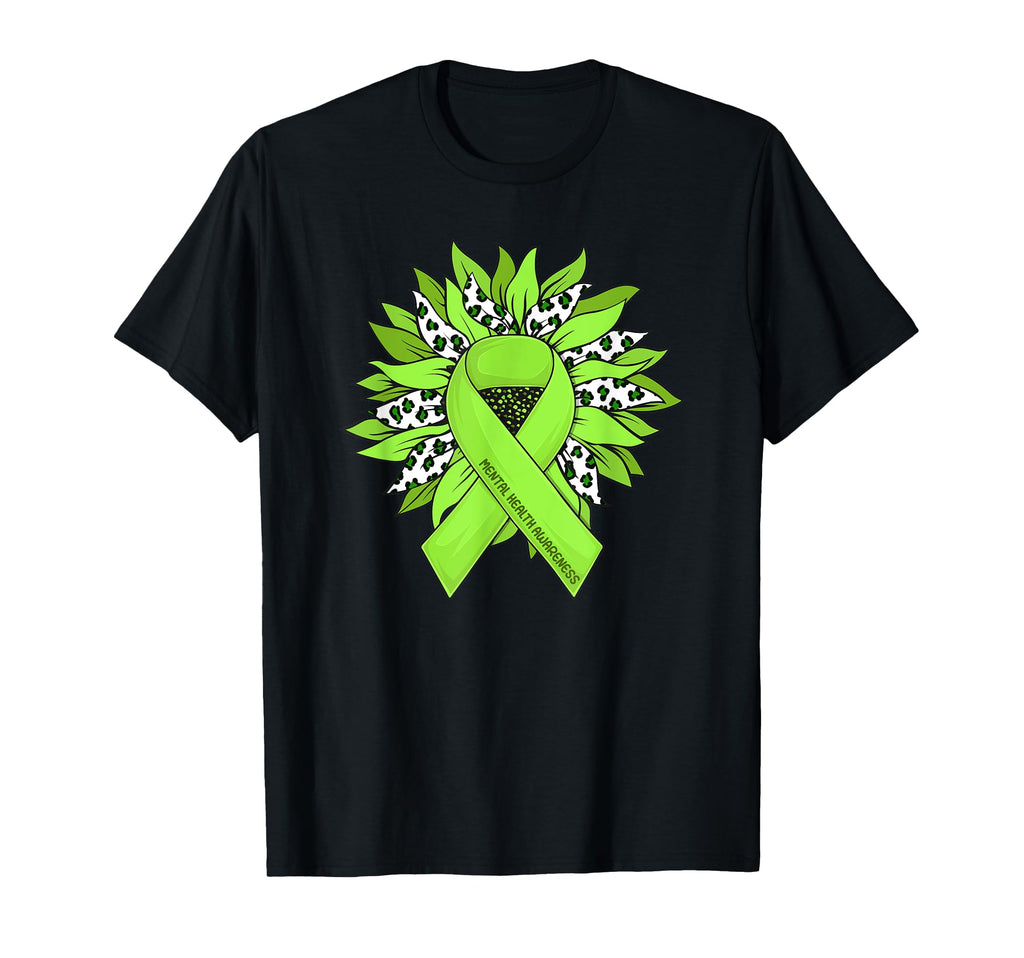 Mental Health Shirts Sunflower Mental T-Shirt - Minimalist Print Unisex - T-Shirt, Sweatshirt, Hoodie