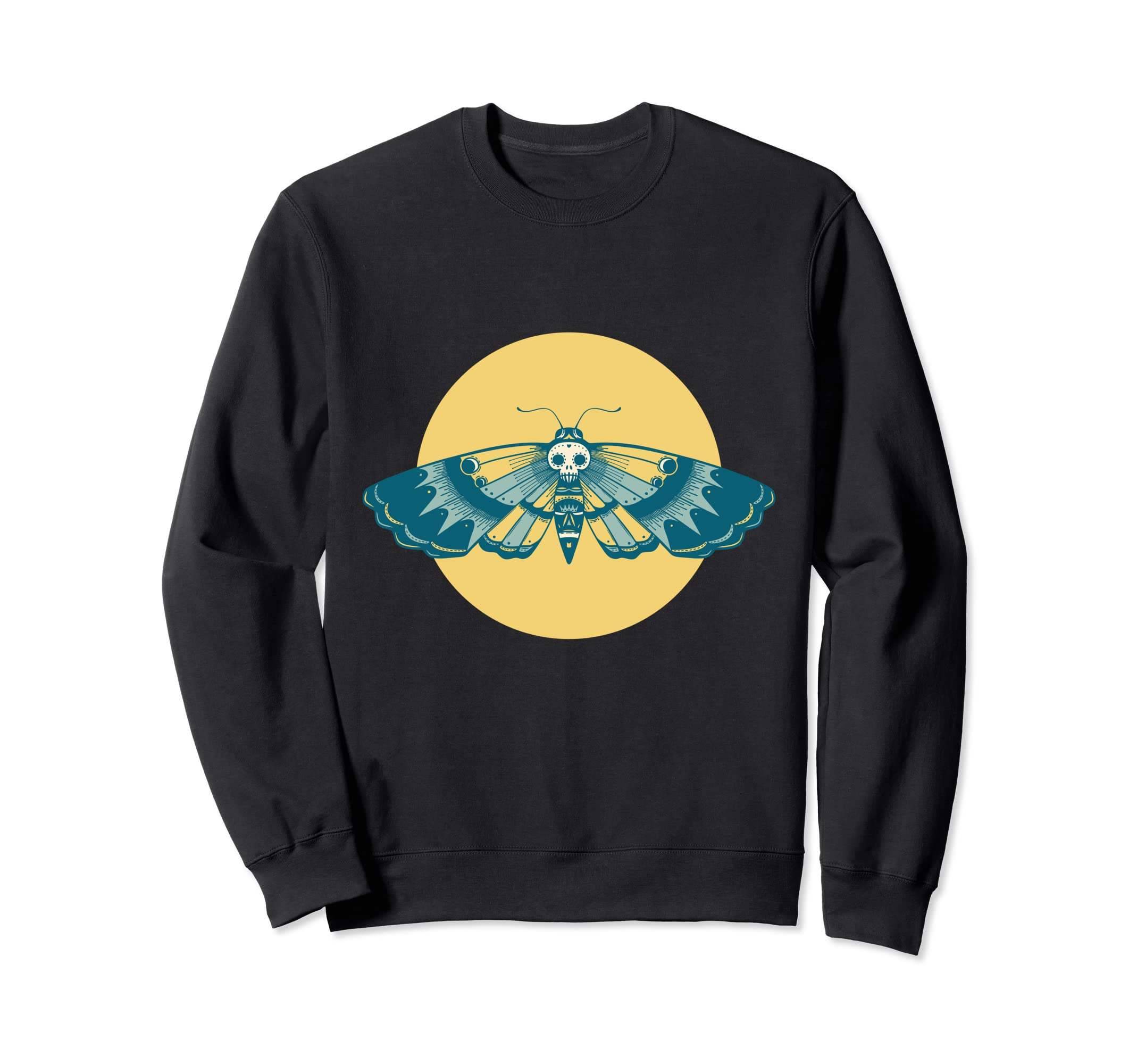 Sacred Moth Goth Horror Antisocial Sweatshirt - Graphic Print Unisex - T-Shirt, Sweatshirt, Hoodie