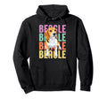 Beagle Beagle Beagle Dog Hoodie - Minimalist Print for Adults - T-Shirt, Sweatshirt, Hoodie