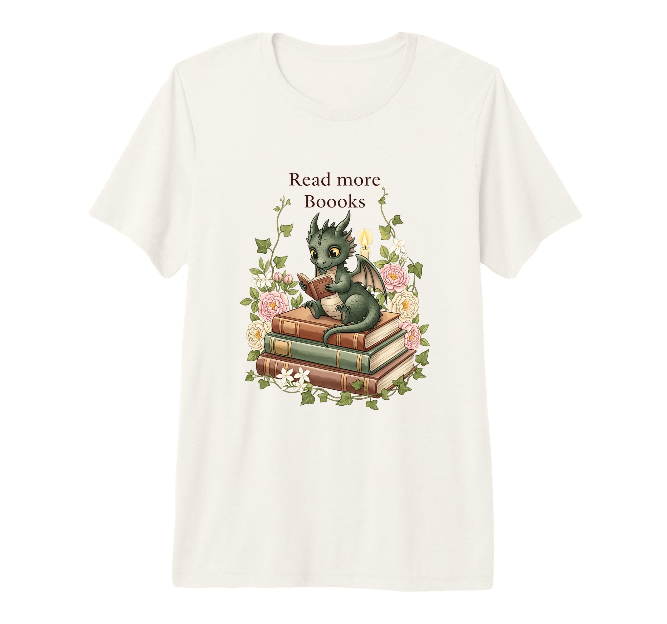 Read More Booooks Dragon Reading T-Shirt - Aesthetic Graphic Unisex - T-Shirt, Sweatshirt, Hoodie