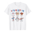 Its Okay To School Counselor 4Th July T-Shirt - Minimalist Print Men Women - T-Shirt, Sweatshirt, Hoodie