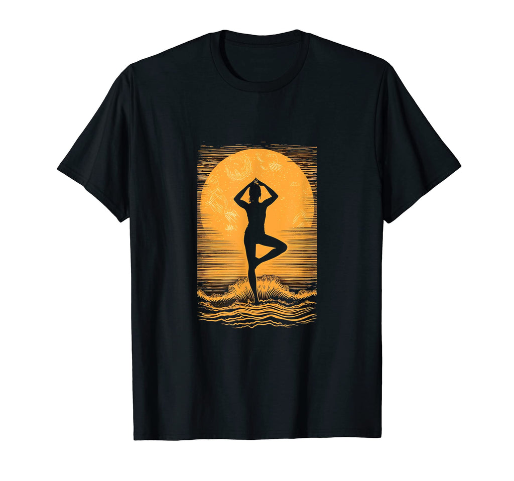 Yoga Yogi Beach Spiritual Meditation T-Shirt - Trendy Graphic Unisex - T-Shirt, Sweatshirt, Hoodie