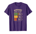 Introvert Social Battery Funny Relatable T-Shirt - Aesthetic Graphic Unisex - T-Shirt, Sweatshirt, Hoodie