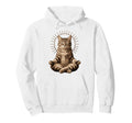 Yoga Meditation Lotus Pose Cat Namaste Zen Hoodie - Trendy Graphic Unisex - T-Shirt, Sweatshirt, Hoodie