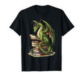 Bookworm Dragons Reading Book Love T-Shirt - Aesthetic Graphic Men Women - T-Shirt, Sweatshirt, Hoodie