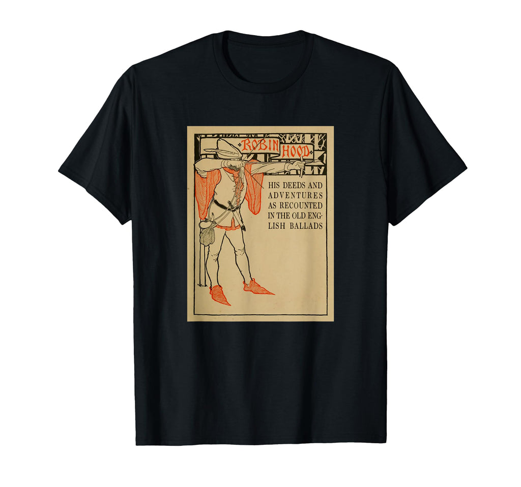 Robin Hood His Bow And Arrow Book T-Shirt - Aesthetic Graphic Men Women - T-Shirt, Sweatshirt, Hoodie