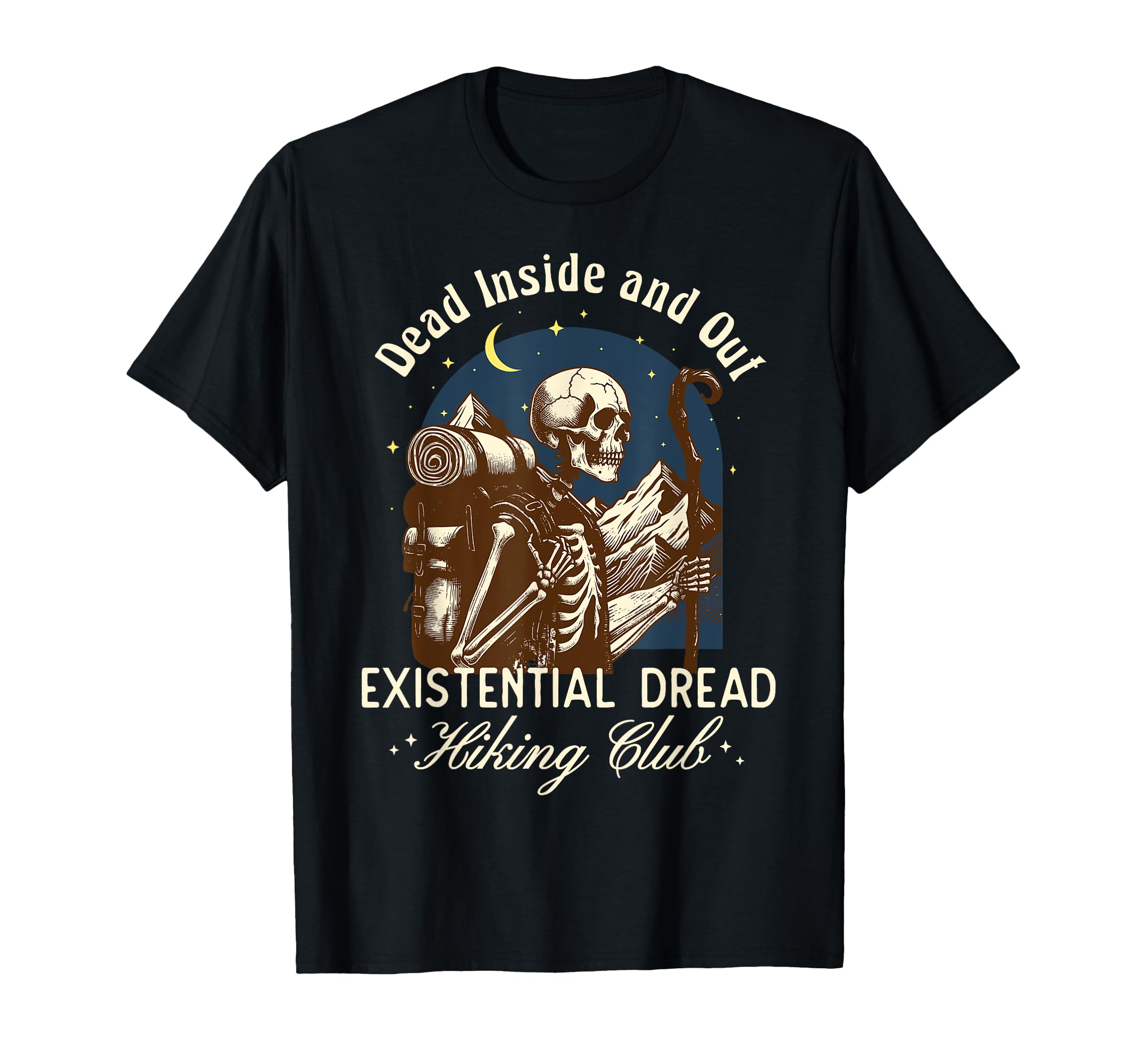 Funny Introvert Hiking Club Antisocial T-Shirt - Custom Art Print Unisex - T-Shirt, Sweatshirt, Hoodie