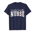 Floral Psychiatric Mental Health Nurse T-Shirt - Graphic Print Men Women - T-Shirt, Sweatshirt, Hoodie