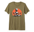 Meditation Robot Mindfulness Yoga Demure T-Shirt - Unique Graphic Unisex - T-Shirt, Sweatshirt, Hoodie