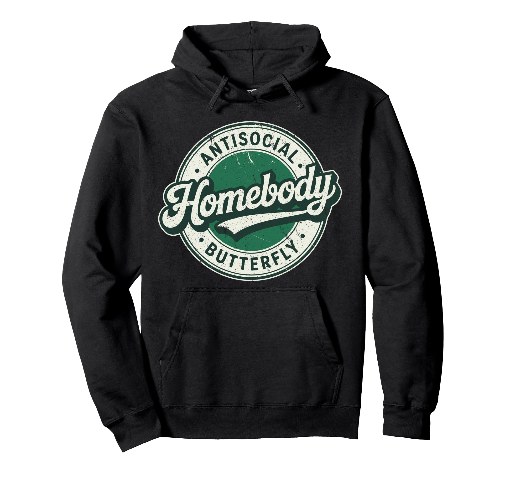 Homebody Antisocial Butterfly Hoodie - Streetwear Style Men Women - T-Shirt, Sweatshirt, Hoodie