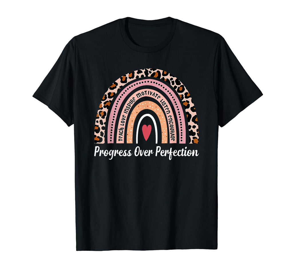 Leopard Rainbow Progress Over T-Shirt - Fun Novelty Design Unisex - T-Shirt, Sweatshirt, Hoodie