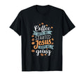 Coffee Gets Me Started Jesus T-Shirt - Casual Everyday Wear for Adults - T-Shirt, Sweatshirt, Hoodie
