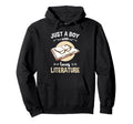 Just Who Loves Literature Reading Hoodie - Custom Art Print Men Women - T-Shirt, Sweatshirt, Hoodie