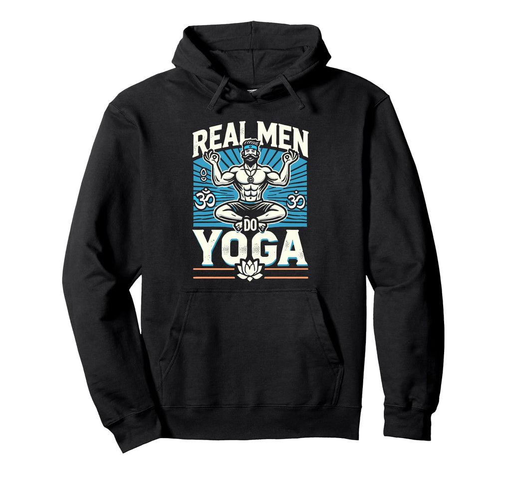 Funny Yoga Position Phrase Male Yogi Hoodie - Custom Art Print Unisex - T-Shirt, Sweatshirt, Hoodie
