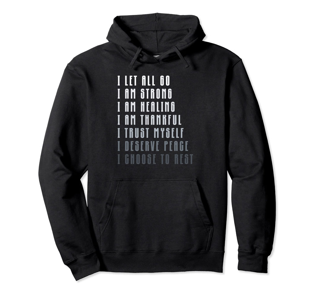 Bedtime Affirmations Adults Physical Self Hoodie - Unique Graphic Unisex - T-Shirt, Sweatshirt, Hoodie