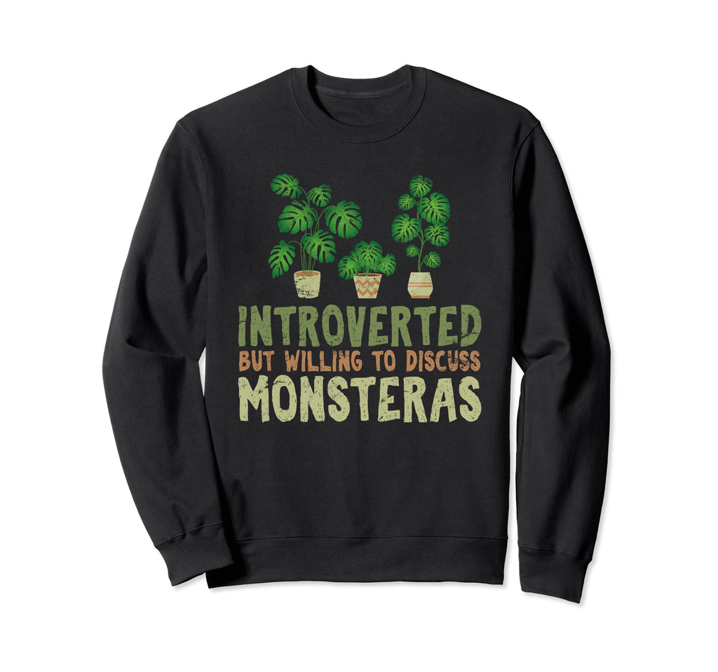 Introverted But Willing To Discuss Sweatshirt - Minimalist Print Men Women - T-Shirt, Sweatshirt, Hoodie
