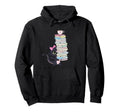 Dragon Books And Coffee Fantasy Hoodie - Minimalist Print for Adults - T-Shirt, Sweatshirt, Hoodie