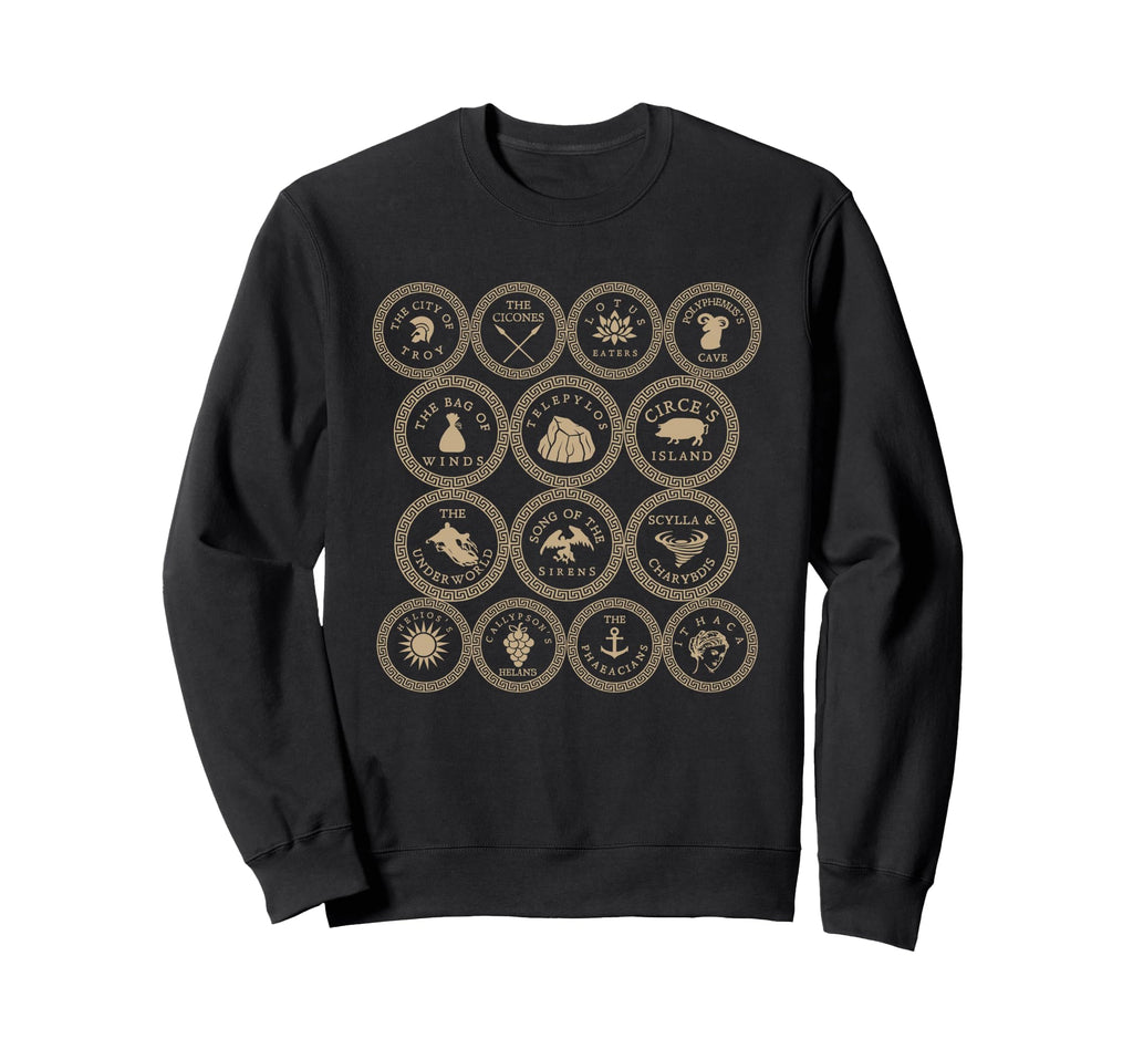 Odysseus World Tour Ancient Greek Epic Sweatshirt - Unique Graphic Unisex - T-Shirt, Sweatshirt, Hoodie