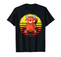 Funny Red Panda Meditation Yoga T-Shirt - Minimalist Print Men Women - T-Shirt, Sweatshirt, Hoodie