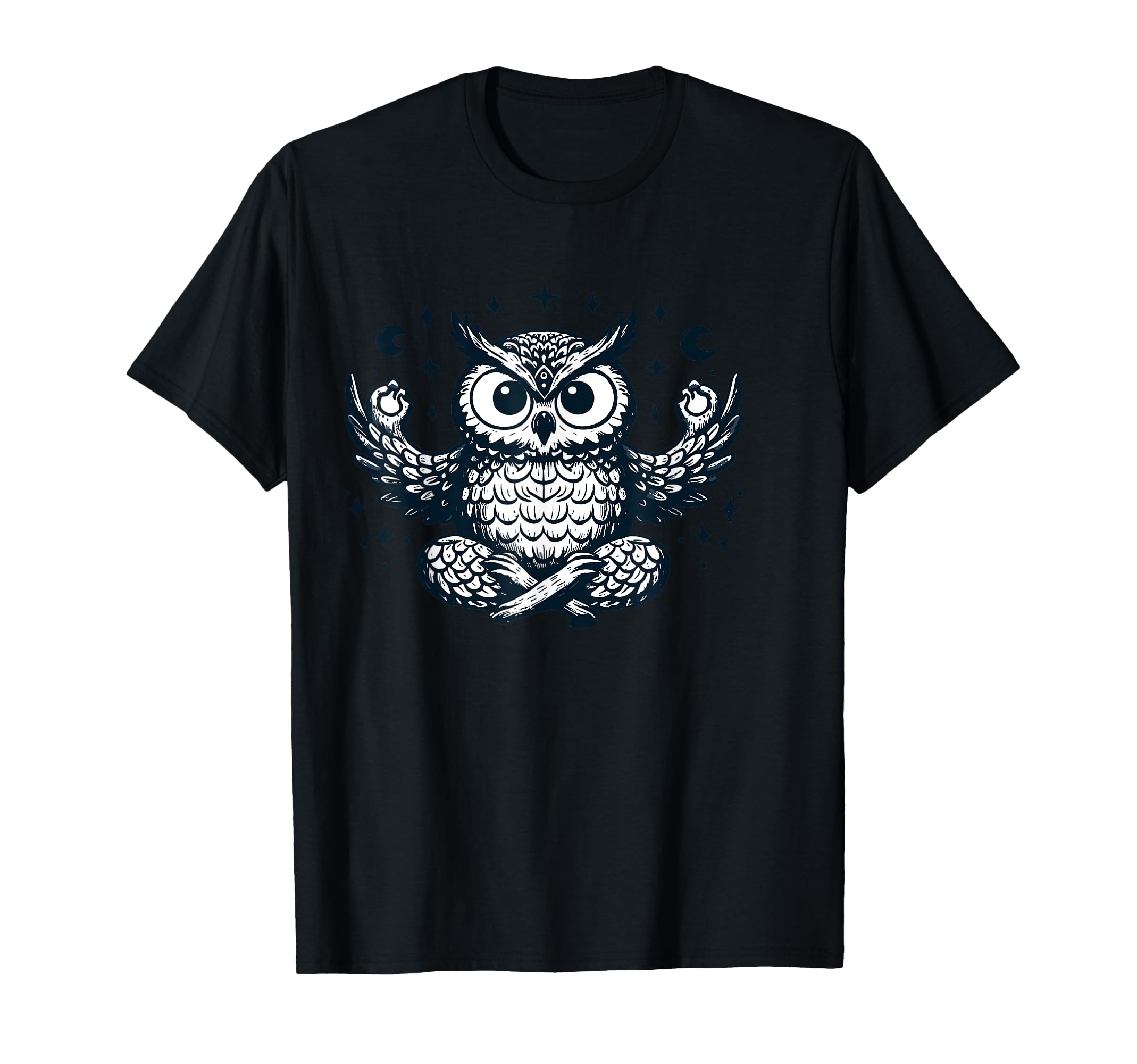 Meditation Owl Yoga Pose Relaxing Animal T-Shirt - Aesthetic Graphic Unisex - T-Shirt, Sweatshirt, Hoodie