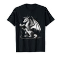 Dragon Reading Book Bookworm Books T-Shirt - Custom Art Print Unisex - T-Shirt, Sweatshirt, Hoodie