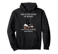 She Is Too Fond Books Funny Cat Book Hoodie - Graphic Print for Adults - T-Shirt, Sweatshirt, Hoodie