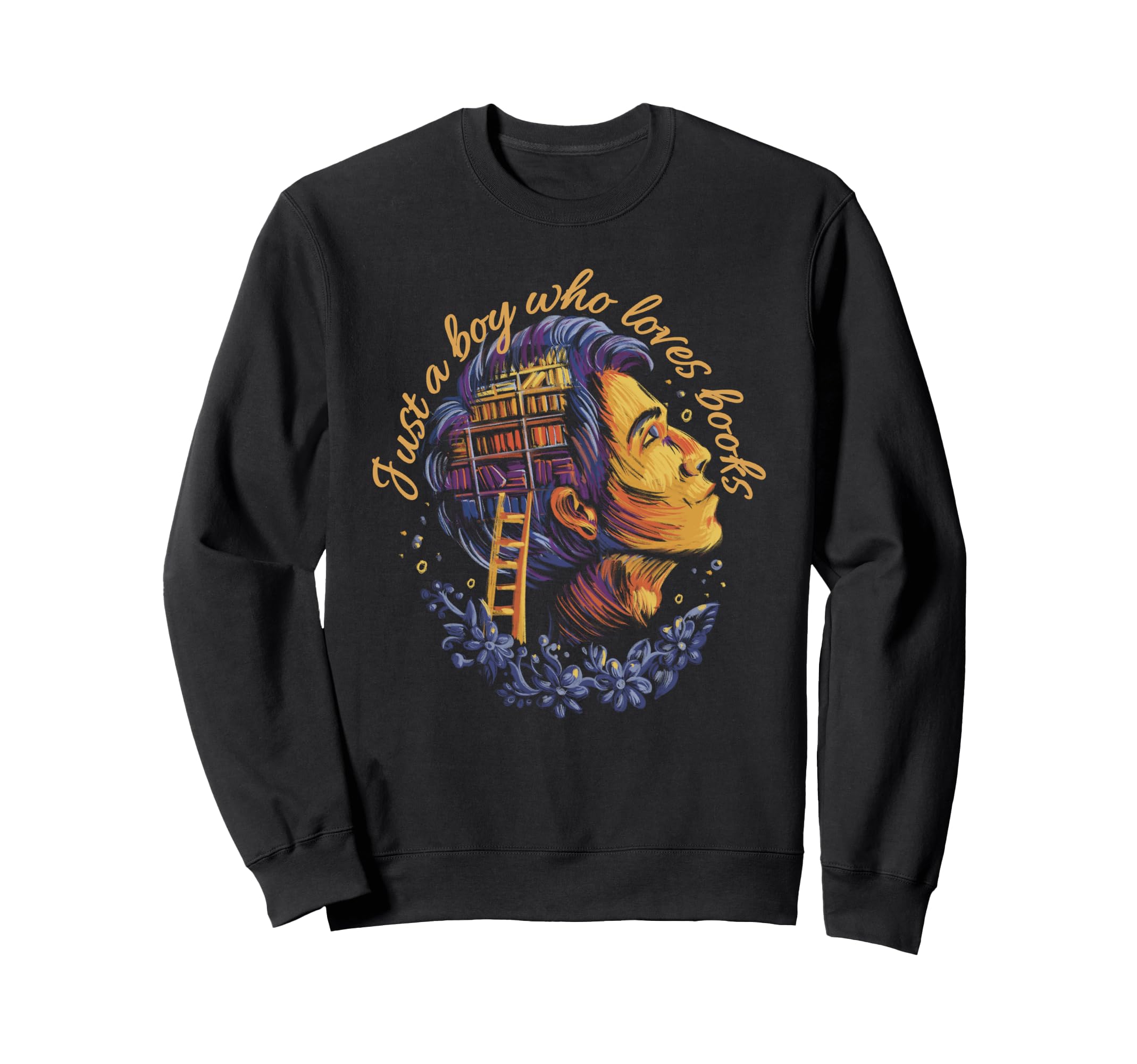 Just Who Loves Books Book Lover Sweatshirt - Fun Novelty Design for Adults - T-Shirt, Sweatshirt, Hoodie