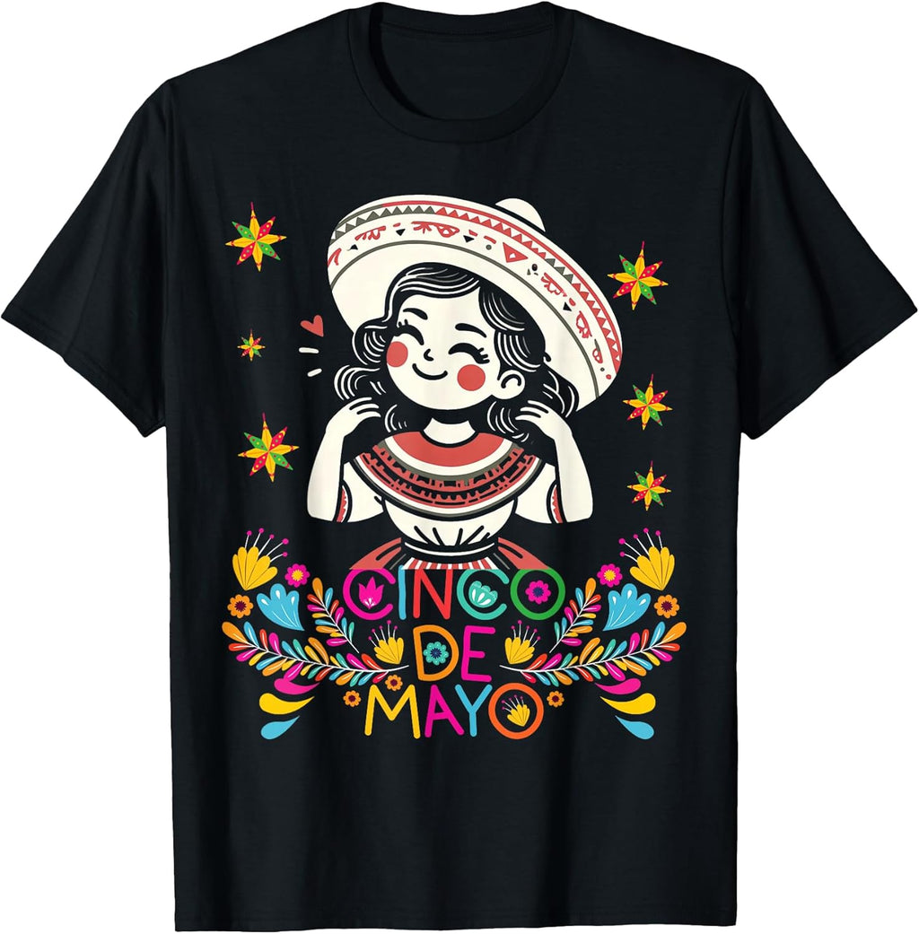 Cinco De Mayo Mexican Poncho 5 De Mayo Anime Cute Girl T-Shirt Unisex T-shirt, Sweatshirt, Hoodie, Long Sleeve Tee - T-Shirt, Sweatshirt, Hoodie