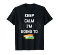 Keep Calm Im Going To India Funny Travel T-Shirt - Minimalist Print Unisex - T-Shirt, Sweatshirt, Hoodie