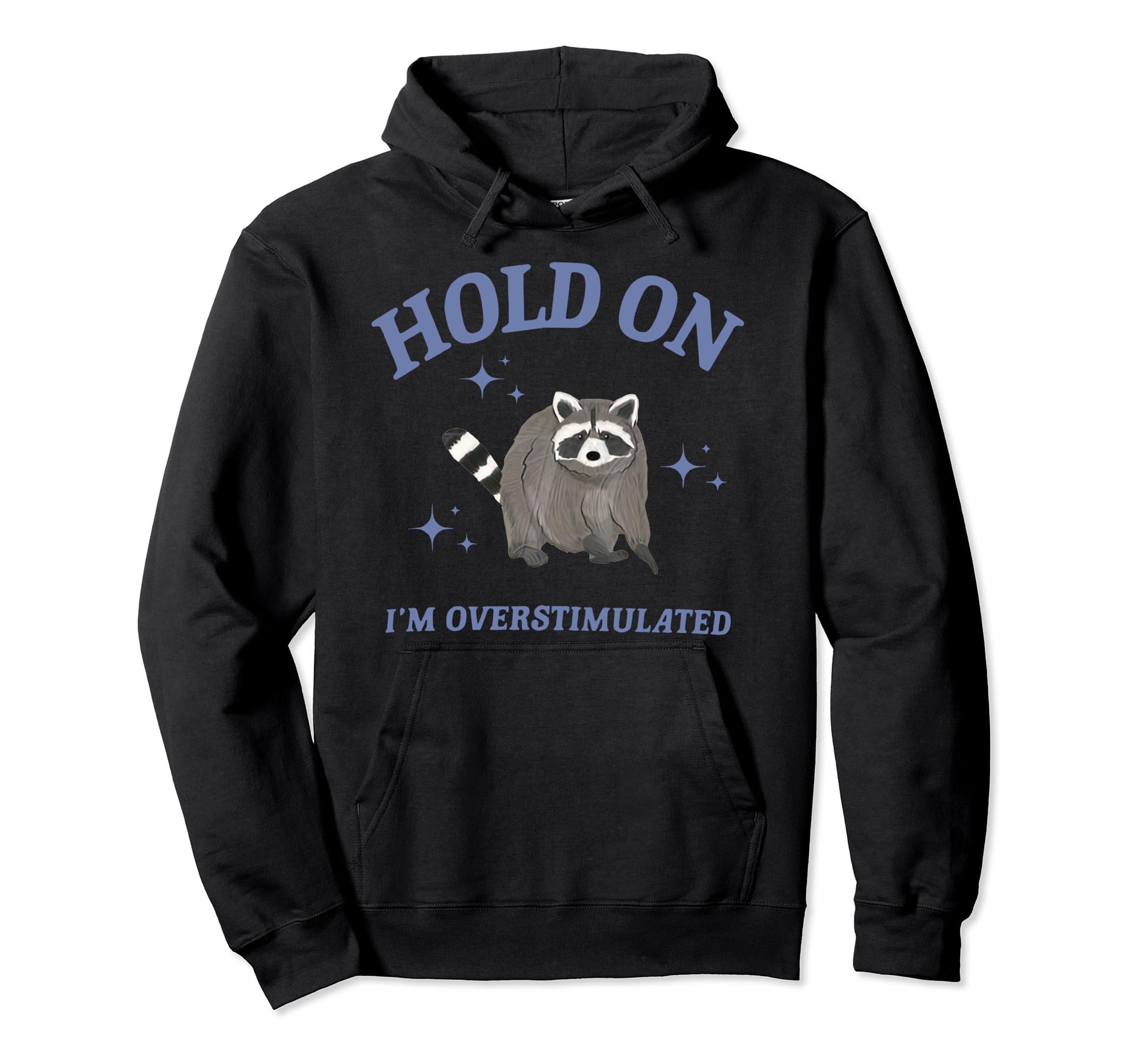 Funny Raccoon Hold Im Hoodie - Casual Everyday Wear Men Women - T-Shirt, Sweatshirt, Hoodie