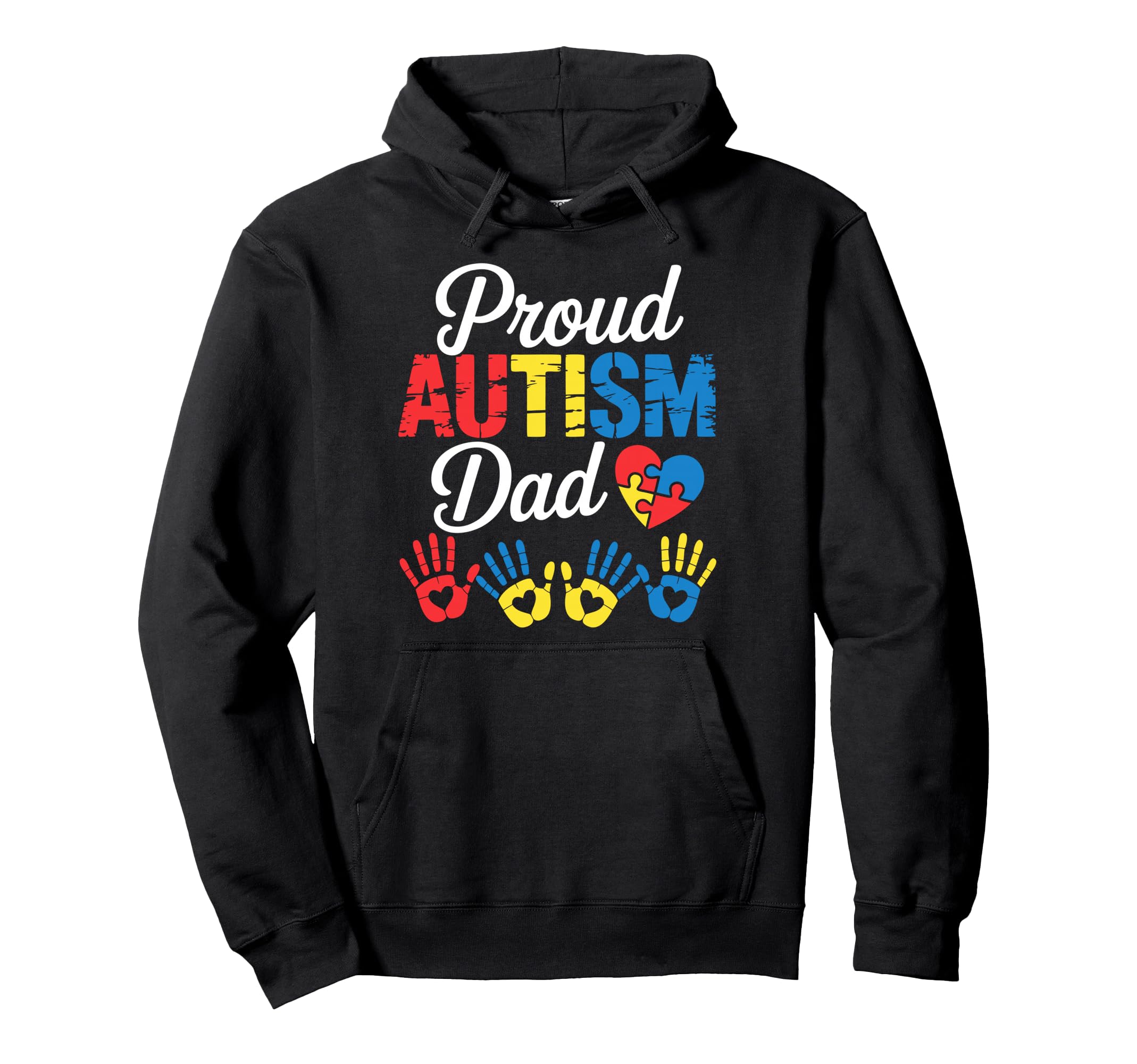 Autism Mom Autism Dad Family Pride Hoodie - Fun Novelty Design for Adults - T-Shirt, Sweatshirt, Hoodie