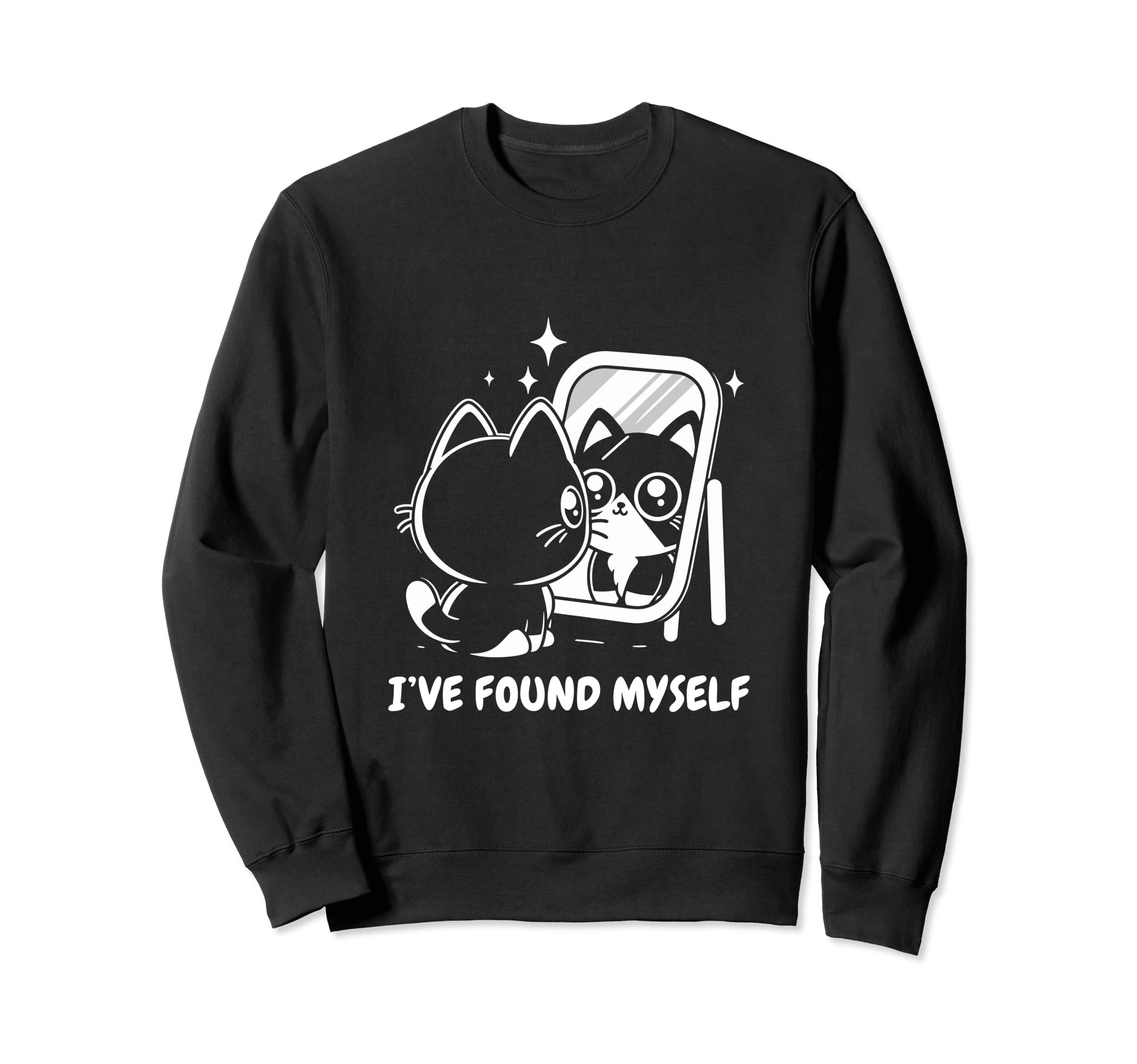 Ive Found Myself Cat Meditation Sweatshirt - Novelty Apparel Men Women - T-Shirt, Sweatshirt, Hoodie