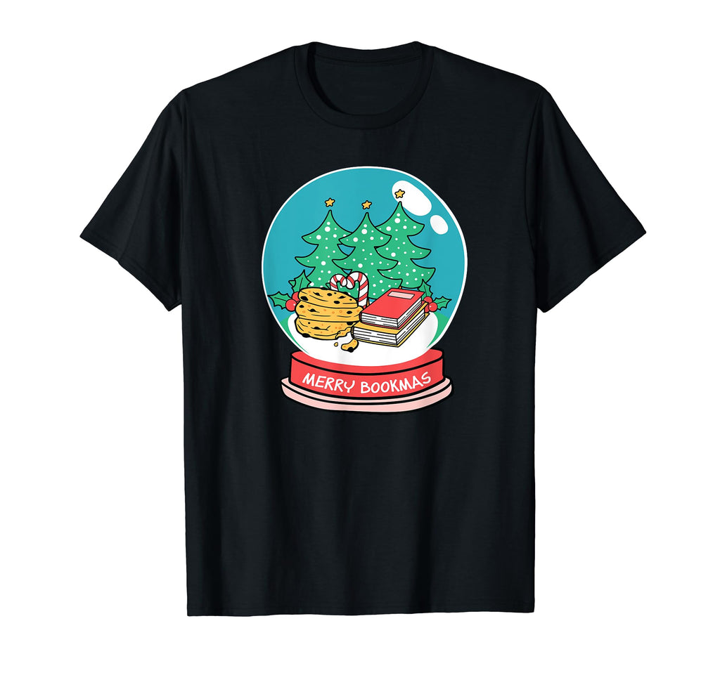 Bibliophile Snowglobe Art T-Shirt - Graphic Print Men Women - T-Shirt, Sweatshirt, Hoodie