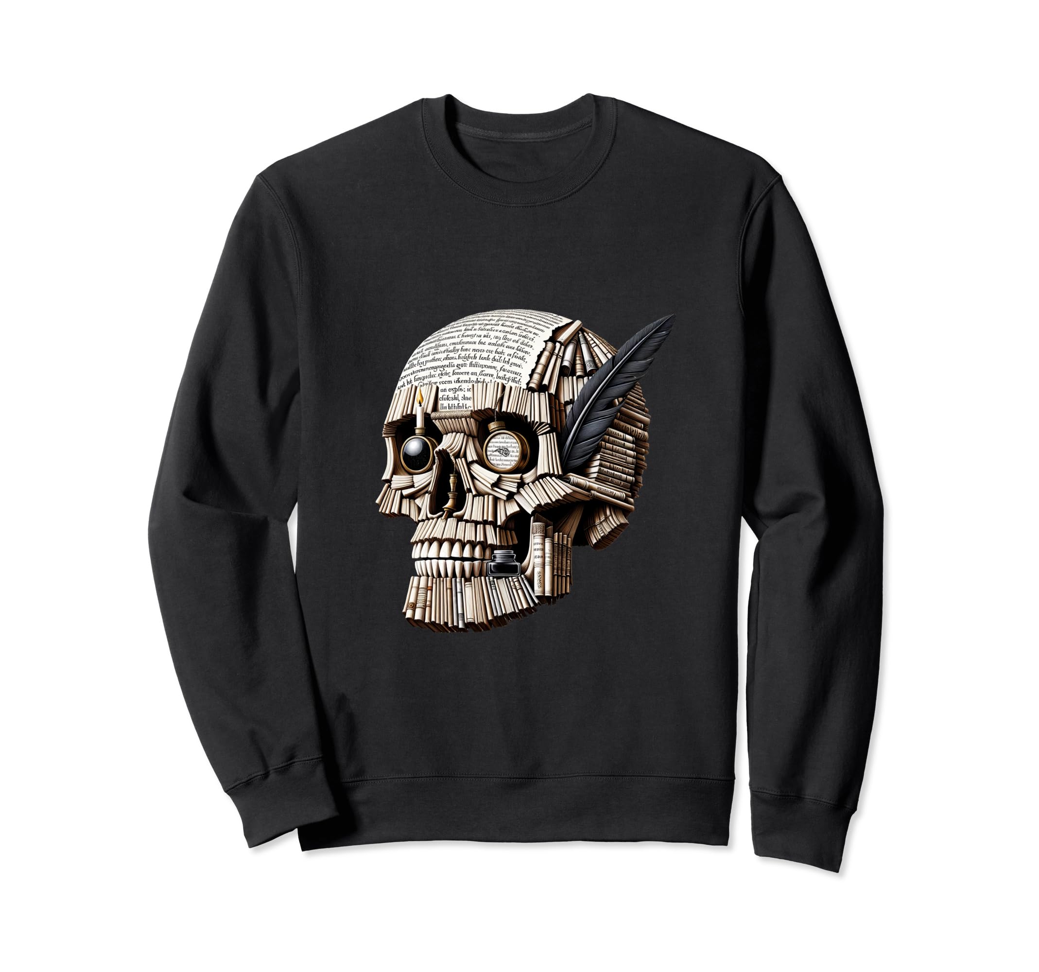Literature Skull English Teachers Sweatshirt - Trendy Graphic Men Women - T-Shirt, Sweatshirt, Hoodie