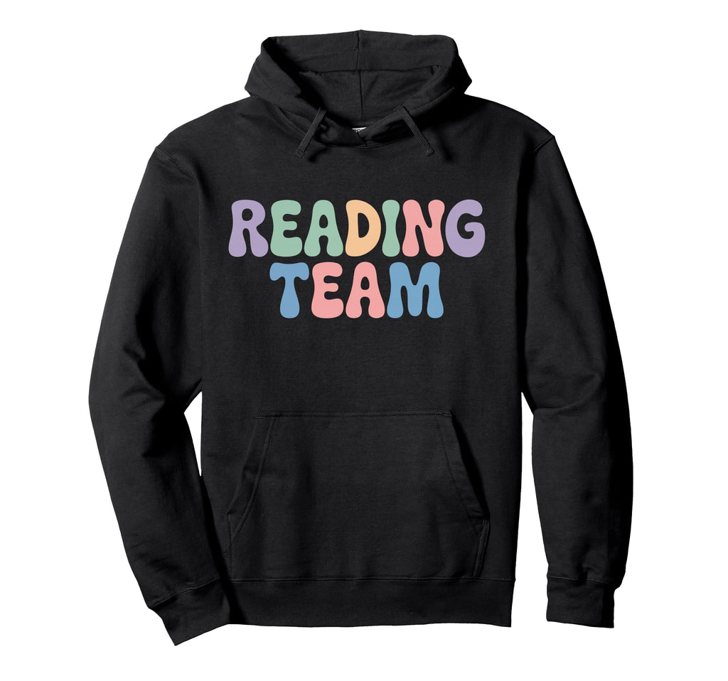 Reading Team Book Lover Teacher Hoodie - Aesthetic Graphic Men Women - T-Shirt, Sweatshirt, Hoodie