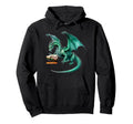Dragon Book Lovers Reading Teacher Librarian Hoodie - Unique Graphic Unisex - T-Shirt, Sweatshirt, Hoodie