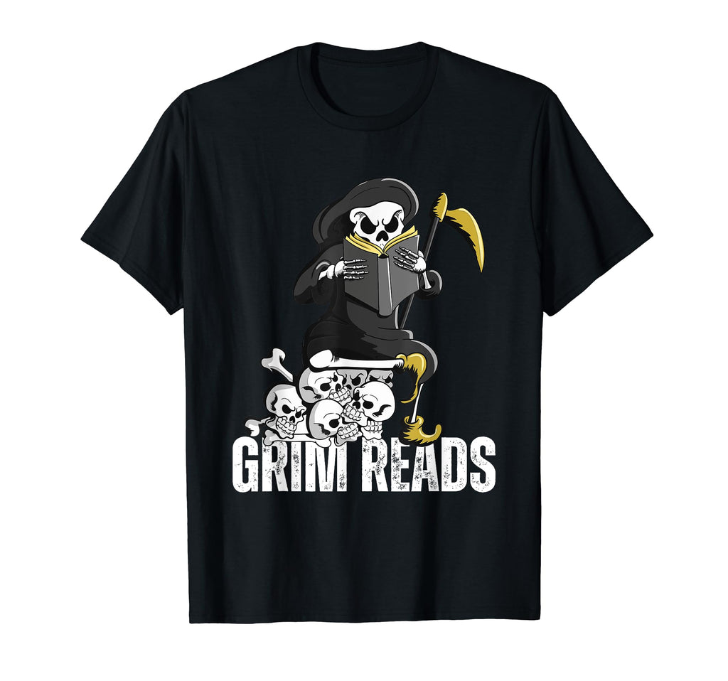 Funny Grim Reaper Dark Book Lover T-Shirt - Novelty Apparel Men Women - T-Shirt, Sweatshirt, Hoodie