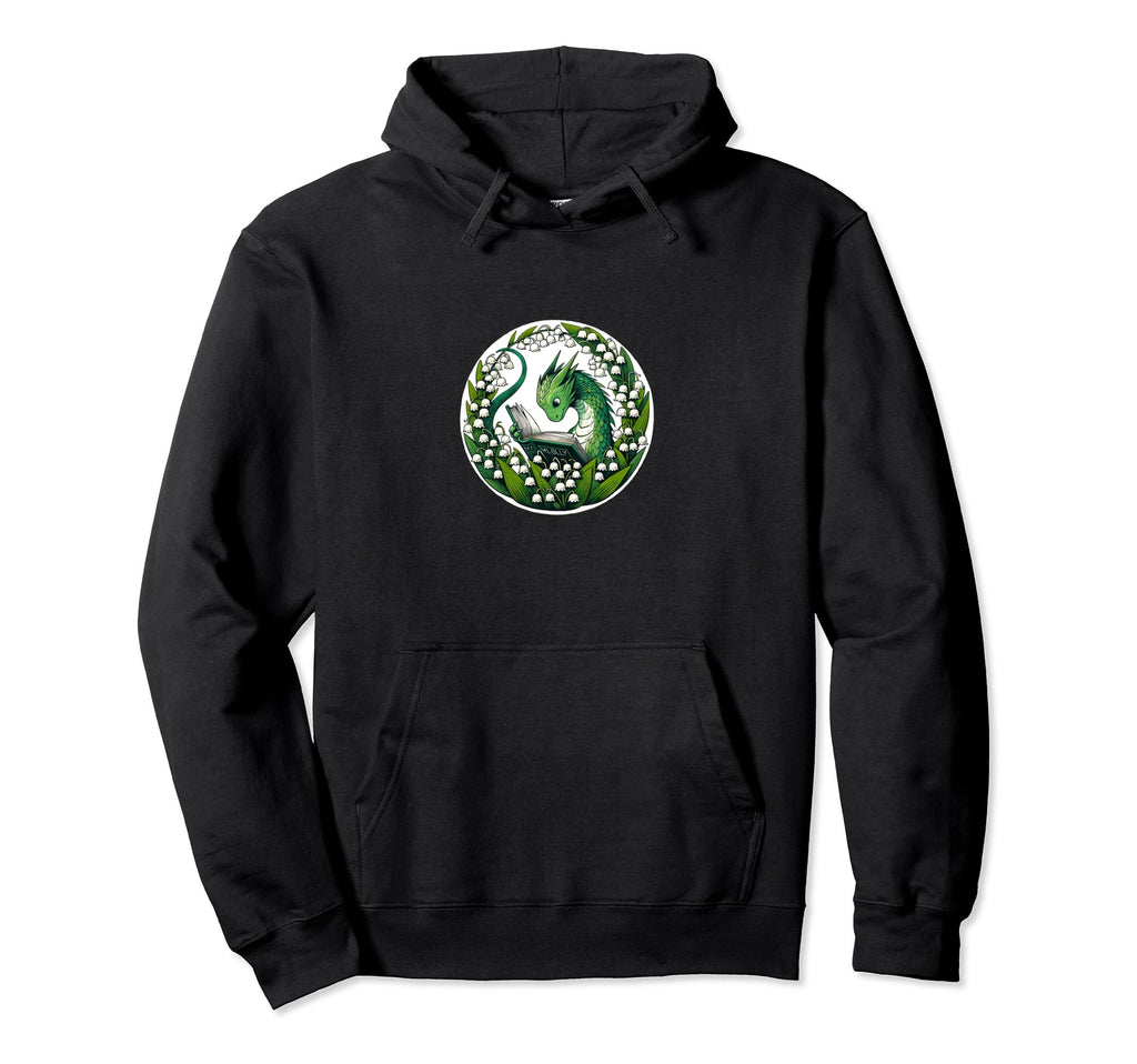 Bookwyrm Fun Book Wyrm Artwork Nerd Hoodie - Trendy Graphic Men Women - T-Shirt, Sweatshirt, Hoodie