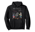 All I Need Is Coffee Books Cats Hoodie - Custom Art Print for Adults - T-Shirt, Sweatshirt, Hoodie