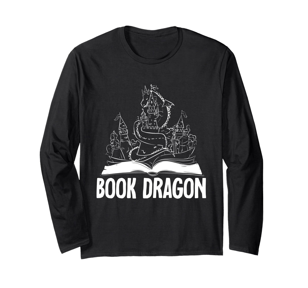 Reading Dragon Shirts Magical Book T-Shirt - Streetwear Style for Adults - T-Shirt, Sweatshirt, Hoodie