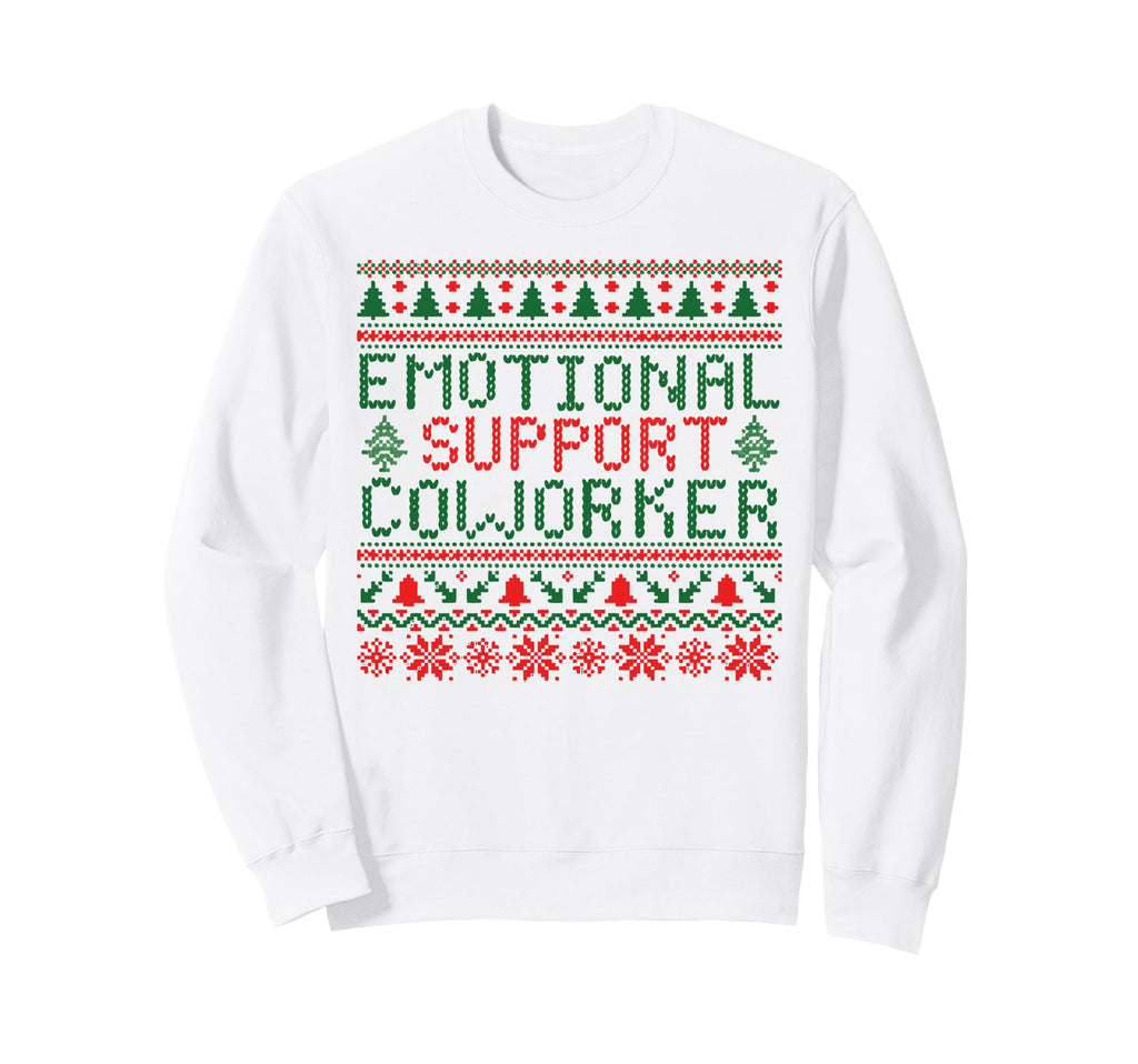 Emotional Support Coworker Funny Sweatshirt - Minimalist Print Men Women - T-Shirt, Sweatshirt, Hoodie