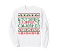 Emotional Support Coworker Funny Sweatshirt - Minimalist Print Men Women - T-Shirt, Sweatshirt, Hoodie