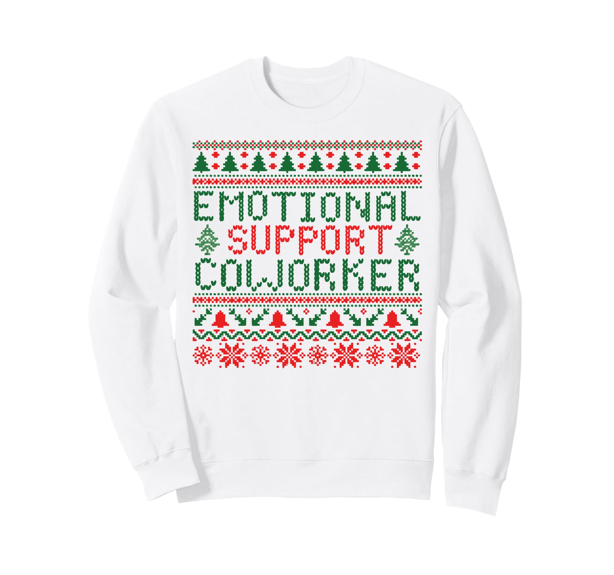 Emotional Support Coworker Funny Sweatshirt - Minimalist Print Men Women - T-Shirt, Sweatshirt, Hoodie