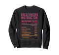 Breathwork Instructor Facts Sweatshirt - Graphic Print for Adults - T-Shirt, Sweatshirt, Hoodie