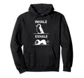 Funny Yoga Inhale Exhale Pooping Animal Hoodie - Unique Graphic for Adults - T-Shirt, Sweatshirt, Hoodie