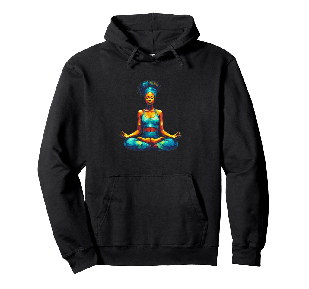 African Sister Meditation Self Care Yoga Hoodie - Trendy Graphic Men Women - T-Shirt, Sweatshirt, Hoodie