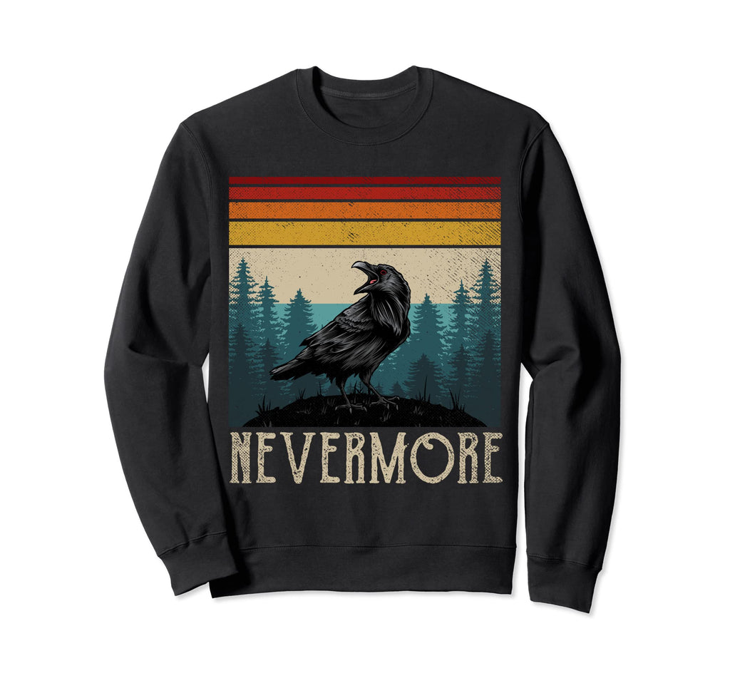 Nevermore Outfit Raven Edgar Sweatshirt - Fun Novelty Design for Adults - T-Shirt, Sweatshirt, Hoodie