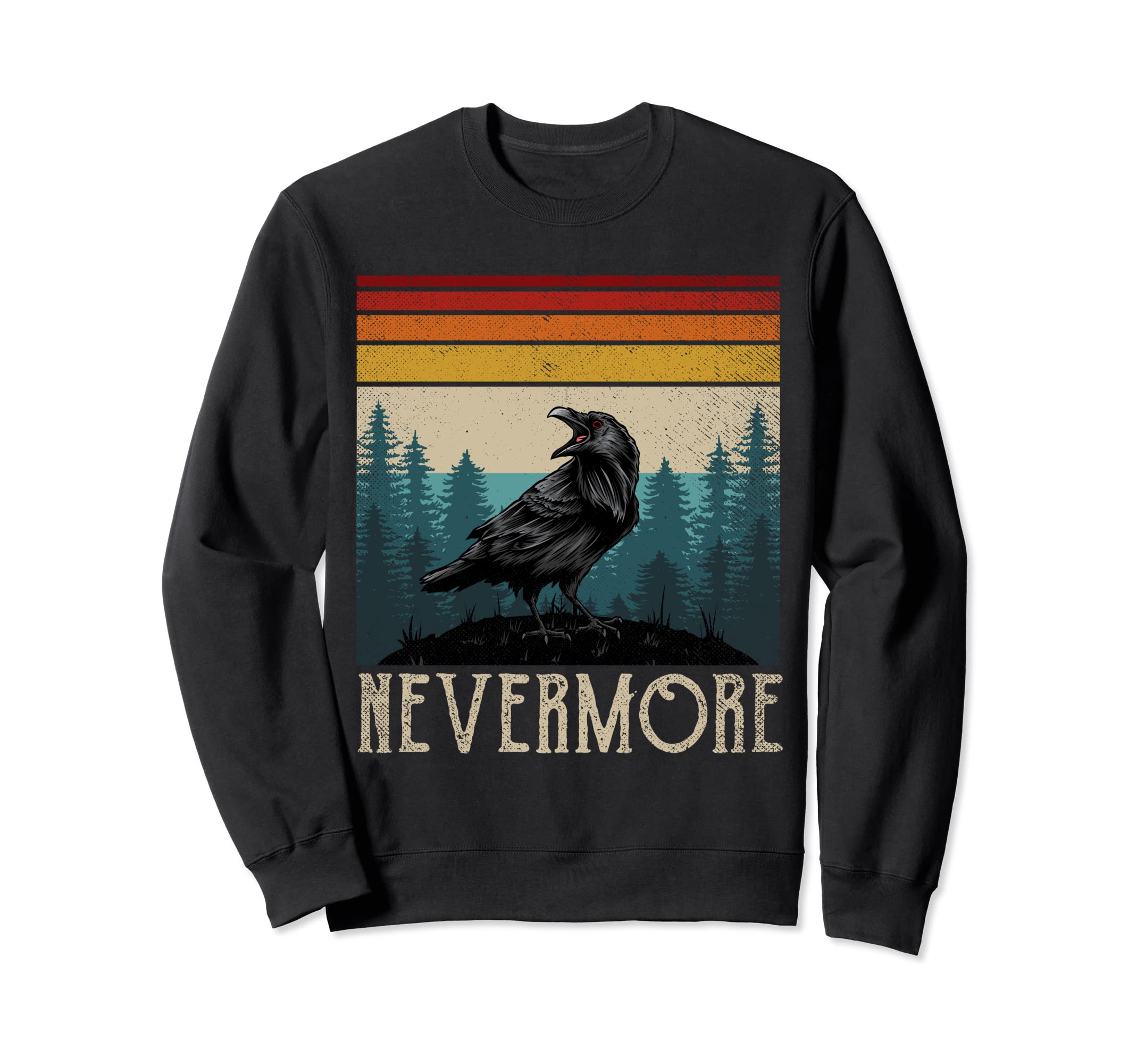 Nevermore Outfit Raven Edgar Sweatshirt - Fun Novelty Design for Adults - T-Shirt, Sweatshirt, Hoodie