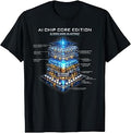 AI Chip -AI Core Edition  Neural Processor Blueprint Design T-Shirt Unisex T-shirt, Sweatshirt, Hoodie, Long Sleeve Tee - T-Shirt, Sweatshirt, Hoodie